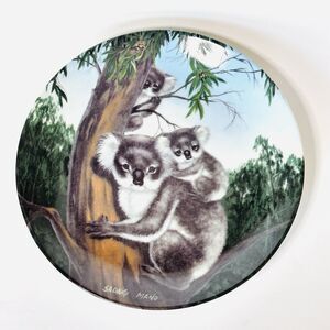 Endangered Species Australian Koala Bears Collectors Plate Sadako Mano